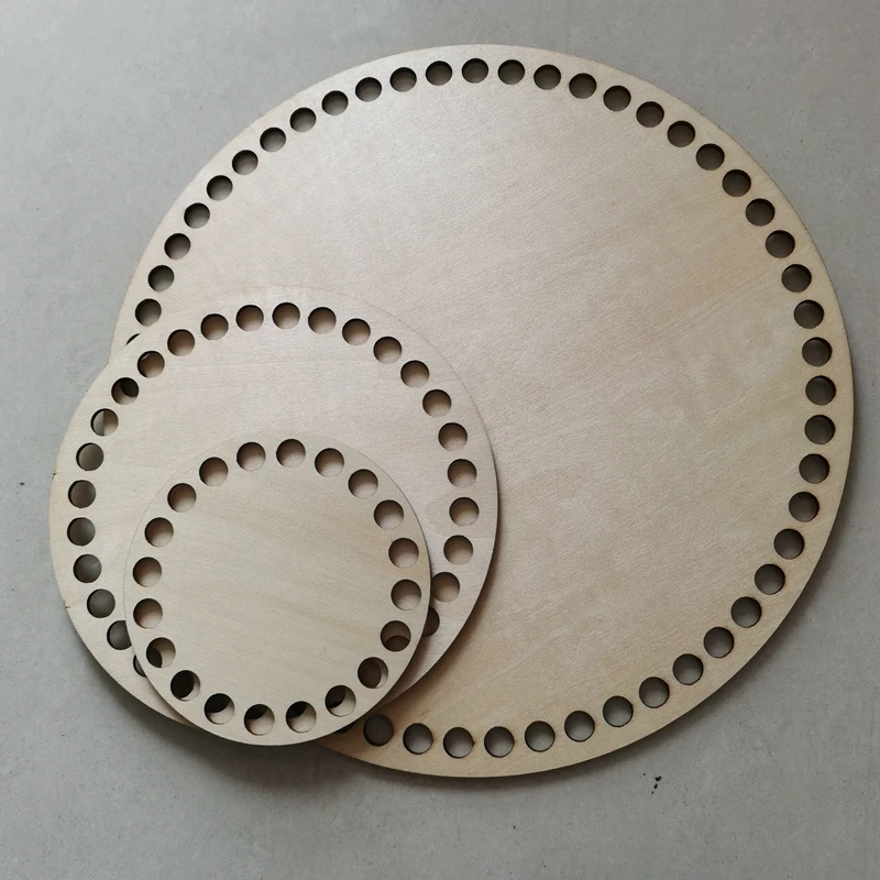 Basi In Legno Per Cesti - 7 Pezzi Per Uncinetto E Tessitura Fai Da Te - Foto 8