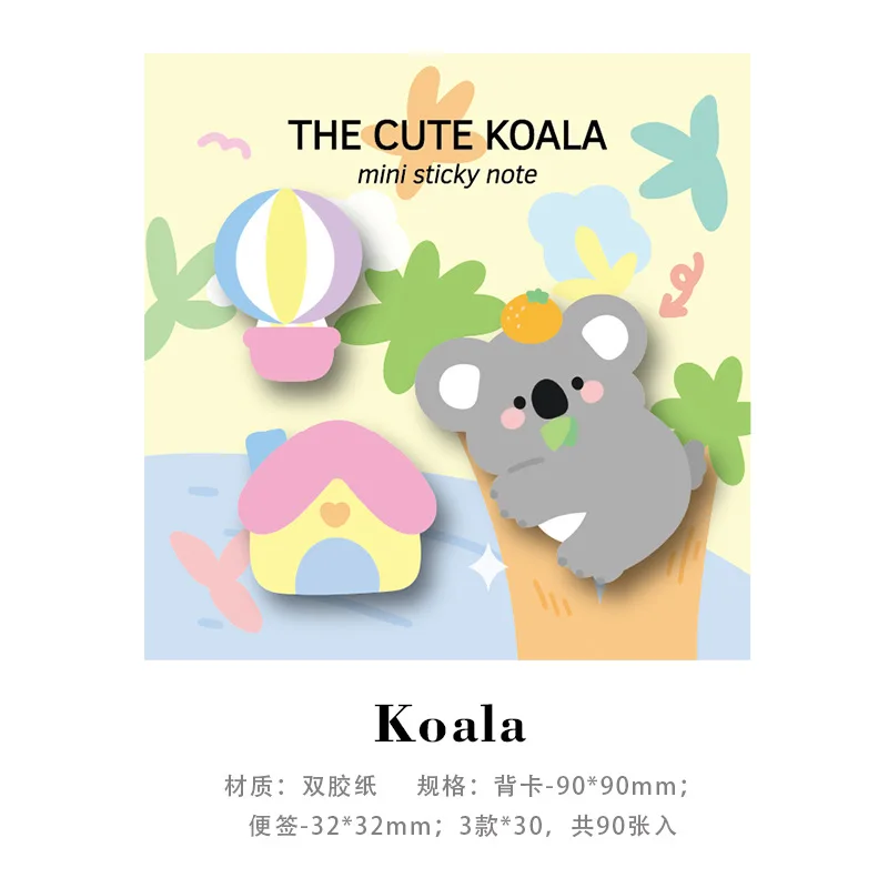 Korean Cute Cartoon Shaped Sticky Notes Collection