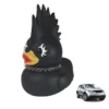 Cartoon Little Duck Car Decoration Gothic Style Unique Dark Rubber Ducks Ideal Gift for Your Loved One 6