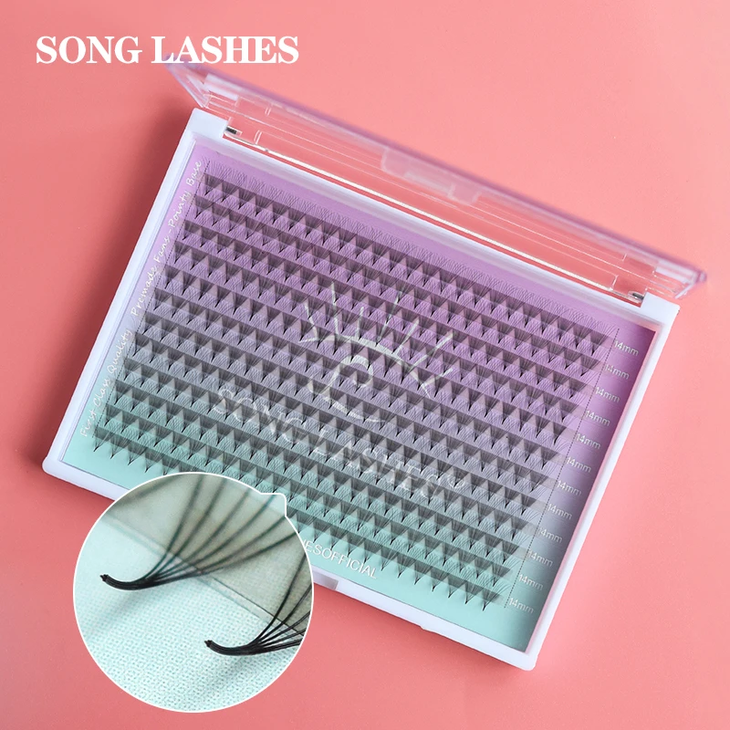 

Song Lashes Pointy Base Promade Fans And Sharp Thin Pointy Base Promade Volume Fans Eyelashes 10D 14D Eyelash Extension