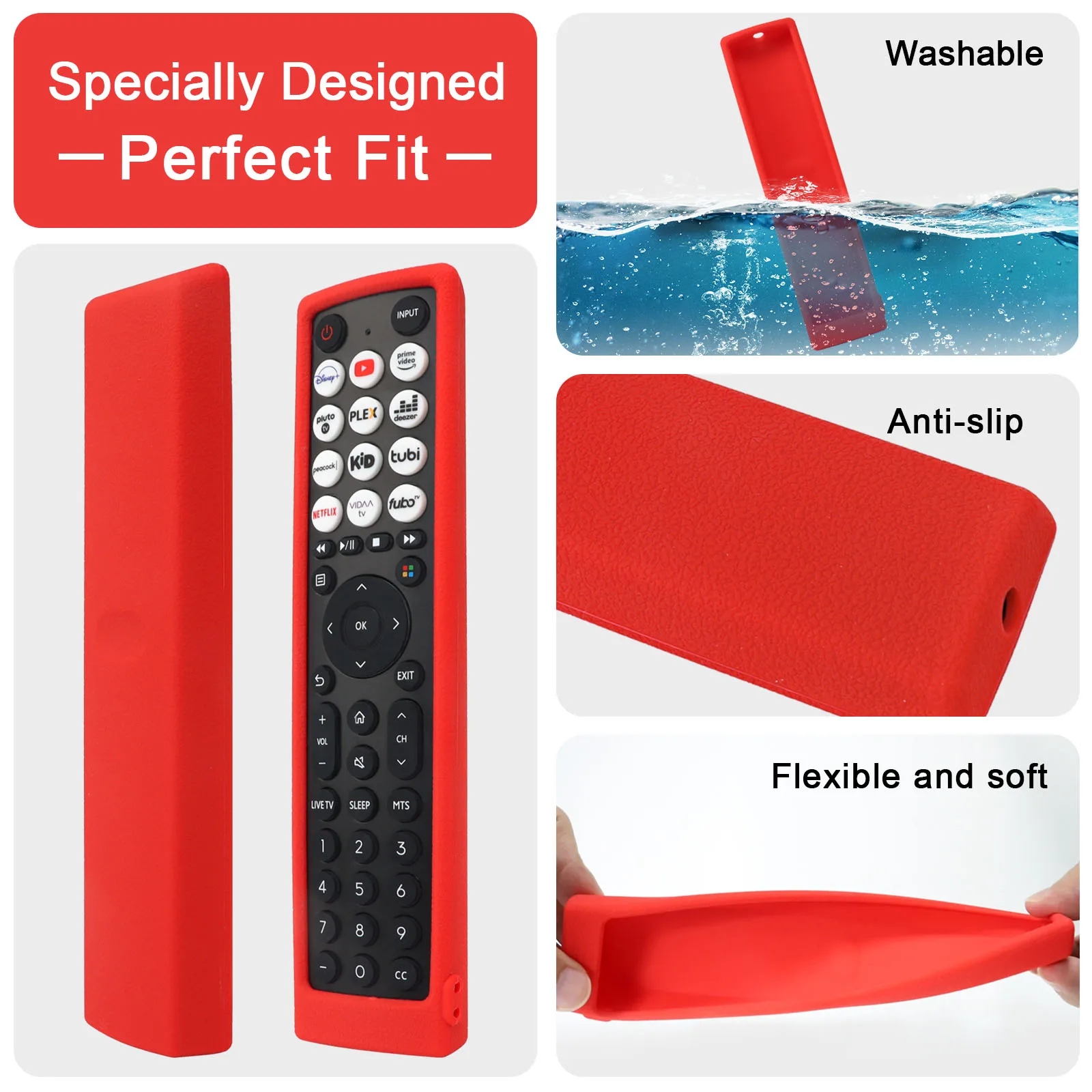 Funda-de-silicona-para-control-remoto-de-TV-cubierta-protectora ...