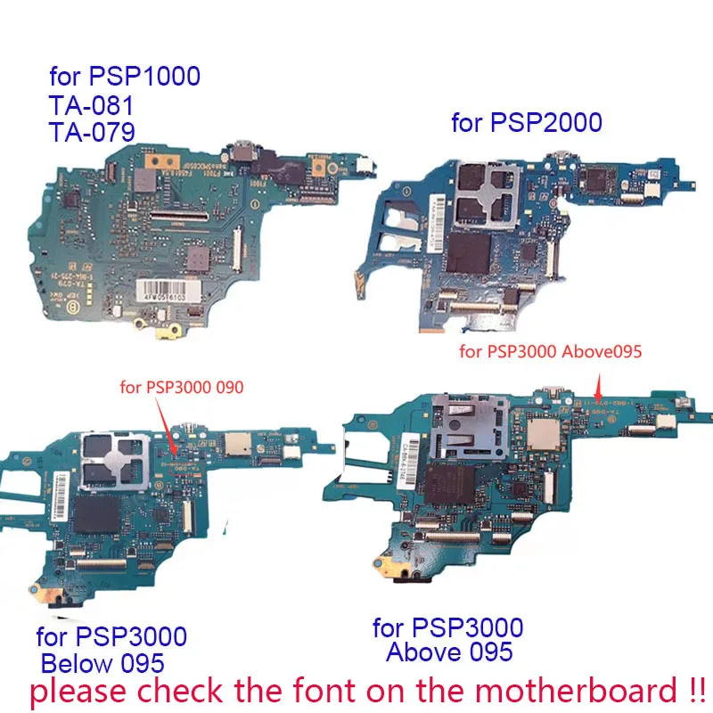 

Original Motherboard for PSP1000 PSP2000 PSP3000 095 LT095 LQ095 Replacement PCB Board for PSP Series