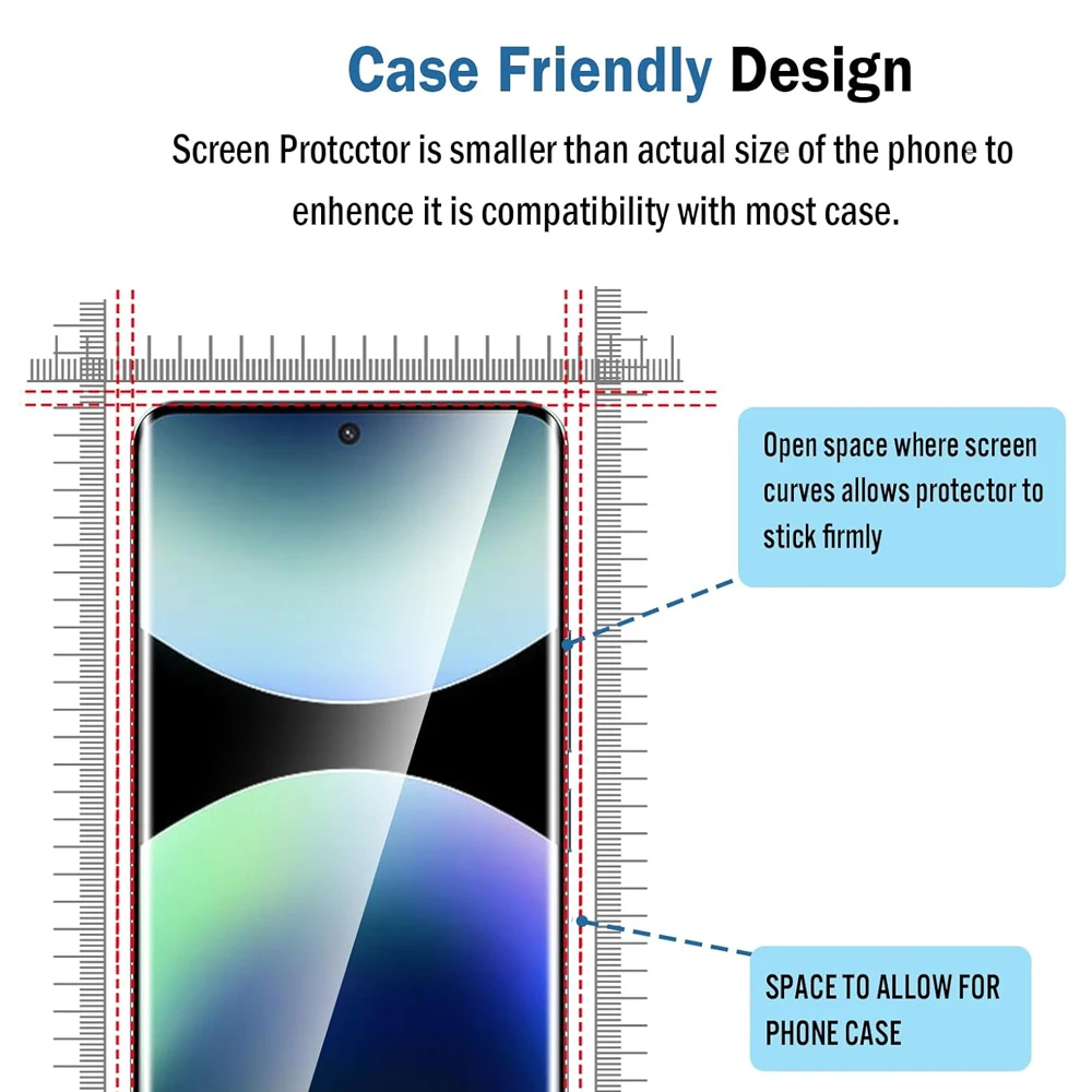 10D Curved Tempered Glass Screen Protector (1-5 Pack)
