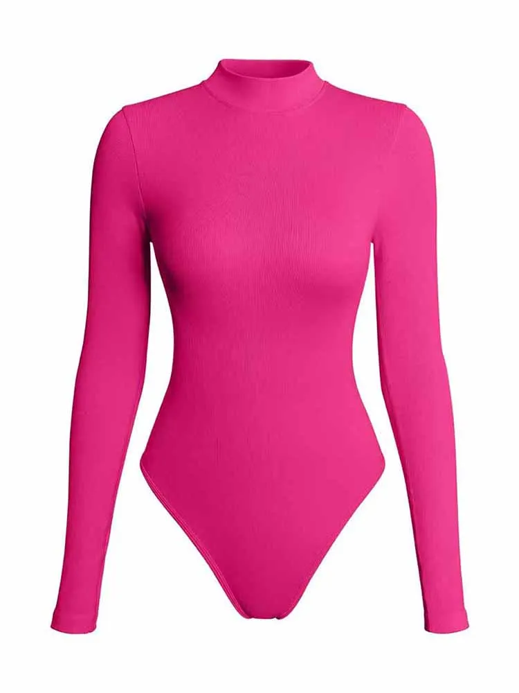 798361-17ddc3.jpg New Women's Bodysuits Sexy Ribbed Single Shoulder Sleeveless Tank Tops Bodysuits - Image 1