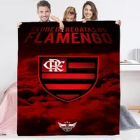Flamengo Logo Fleece Blanket King Size Sofa Blankets for Decorative Sofa Luxury Bedding Thin Wadding Blanket Throw Fluffy Plaid 2