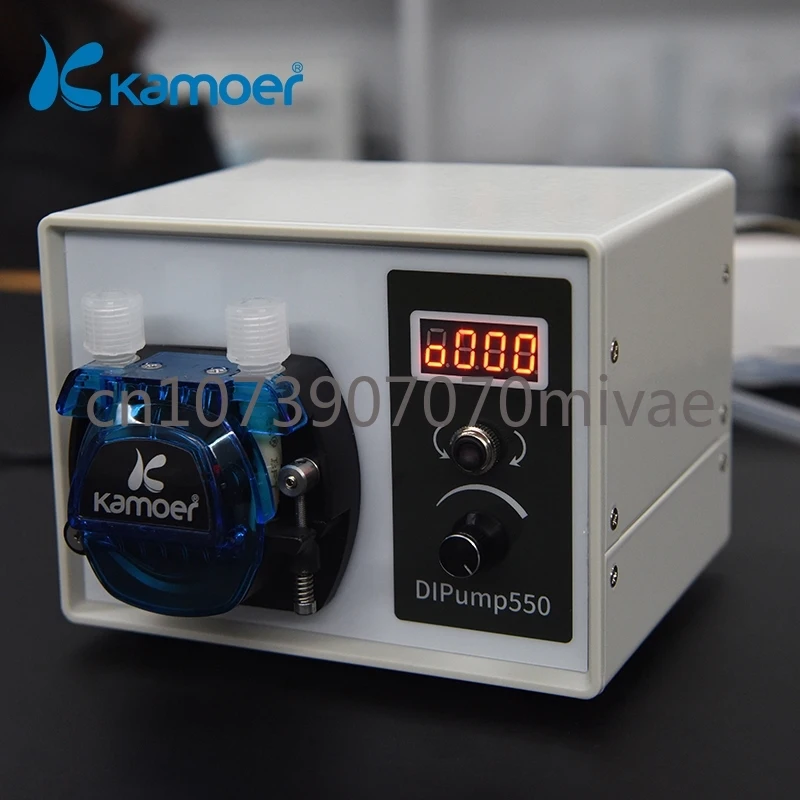 Kamoer DIP 풋 페달 제어 지능형 산업용 산성 화학 BPT 튜브 연동 펌프, 24 볼트 워터 펌프 