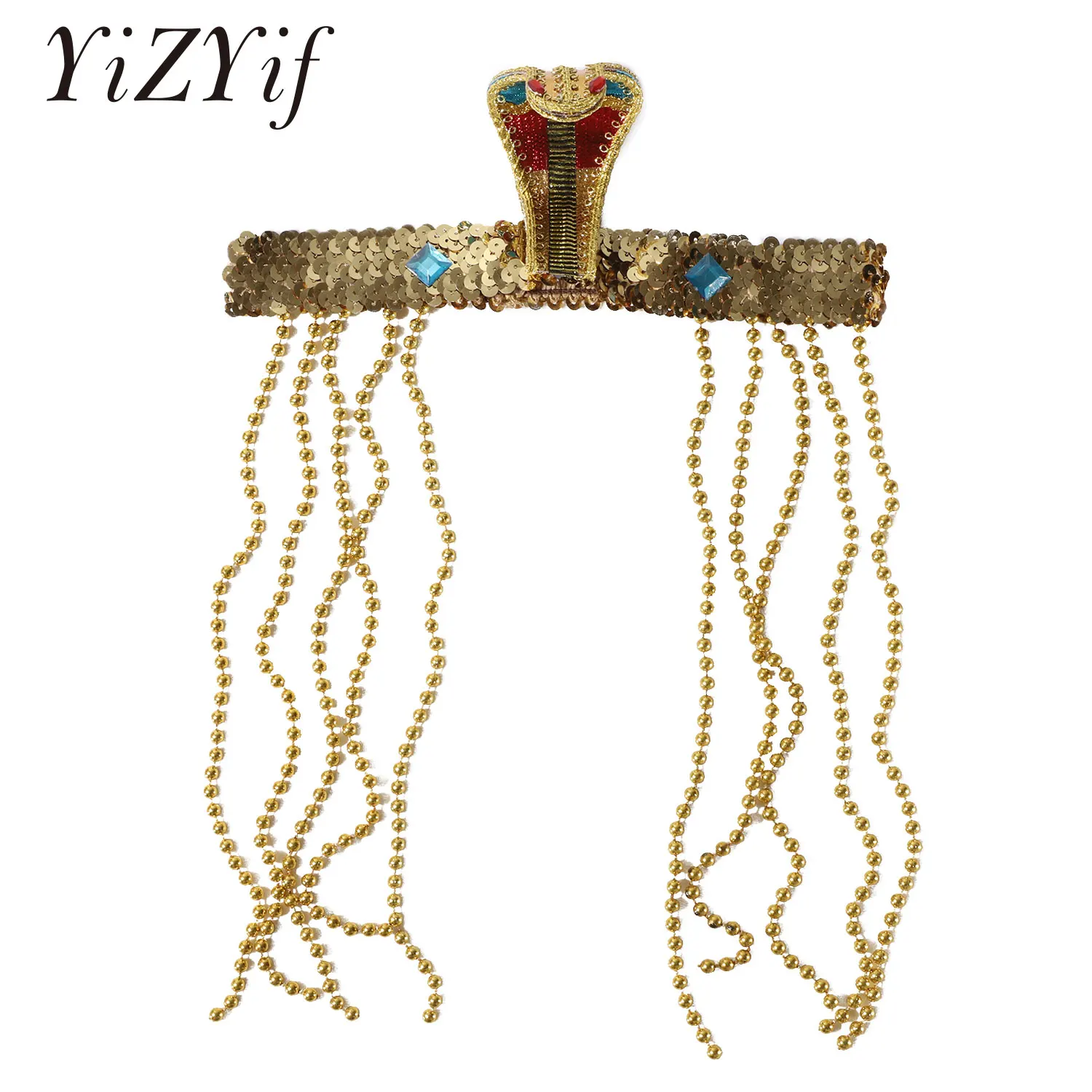 

Snake Shaped Headpiece Crown Cleopatra Headdress Egypt Queen Hair Accessories Halloween Ancient Egypt Cleopatra Cosplay Headwear