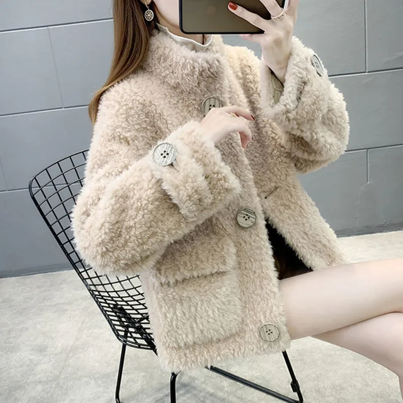 2023-autumn-winter-new-sheep-cashmere-lamb-short-loose-stand-collar-warm-single-breasted-cardigan-imitation-fur-coat-female