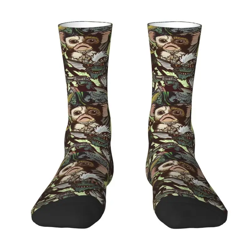 

Cute Creepy Little Green Monsters Socks Women Men Warm 3D Print Gremlins Sports Football Socks