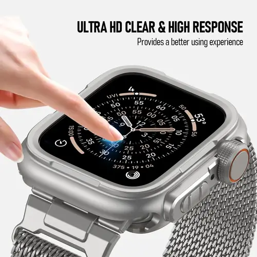 Metal Case for Apple Watch Ultra 3/2 49mm 46mm 45mm Alloy Cover for Iwatch Series 11 10 9 8 7 6 5 4 SE3 44mm Screen Protector - Image 5