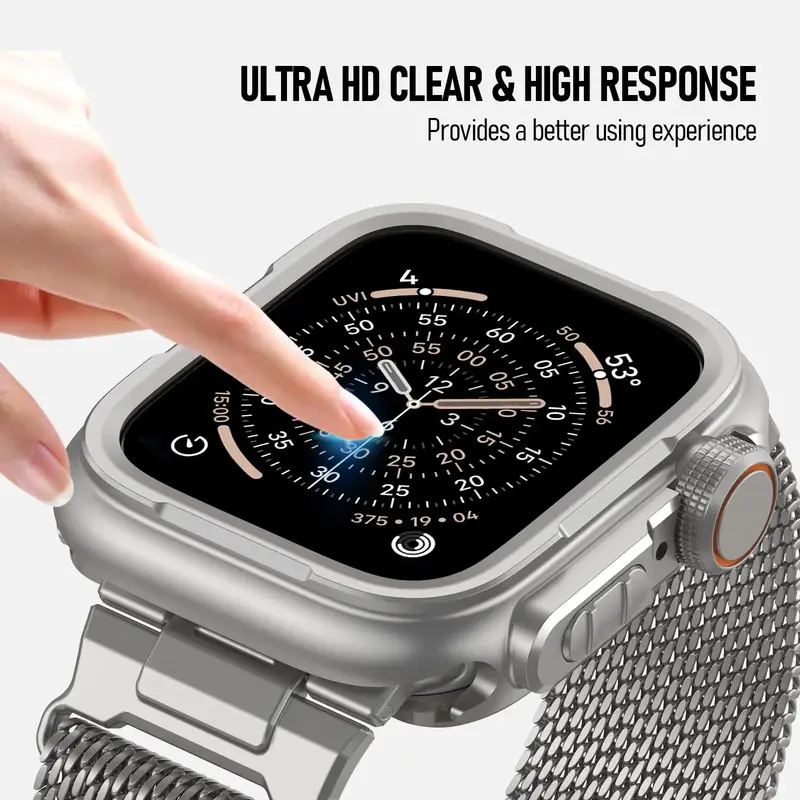 Metal Case for Apple Watch Ultra 3/2 49mm 46mm 45mm Alloy Cover for Iwatch Series 11 10 9 8 7 6 5 4 SE3 44mm Screen Protector - Image 5