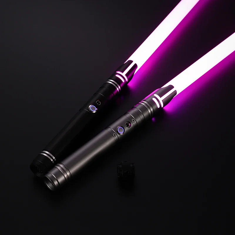 

14 Colors RGB Metal Lightsaber Laser Sword Heavy Dueling Sabre De Luz FOC Combat Cosplay Gift Luminous Kids Toys Rave Weapon