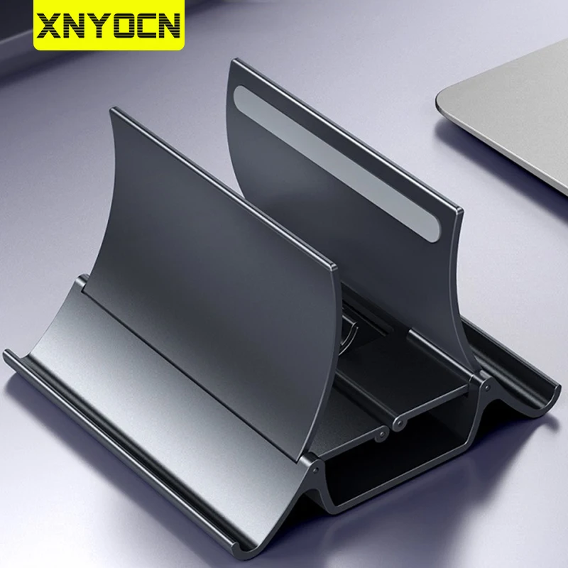 Vertical Laptop Stand Heat Dissipation Non-slip Gravity Induction Holder for iPad Pro Tablet