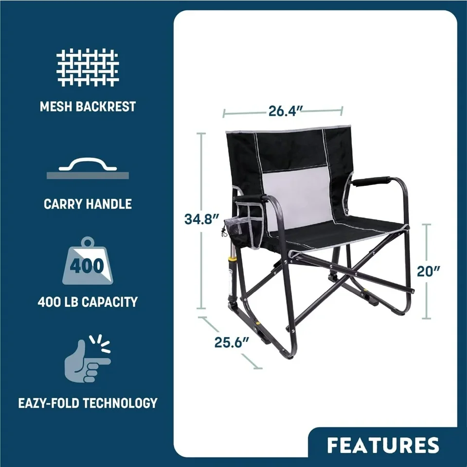 Freestyle Rocker XL Portable Folding Rocking Chair and Outdoor