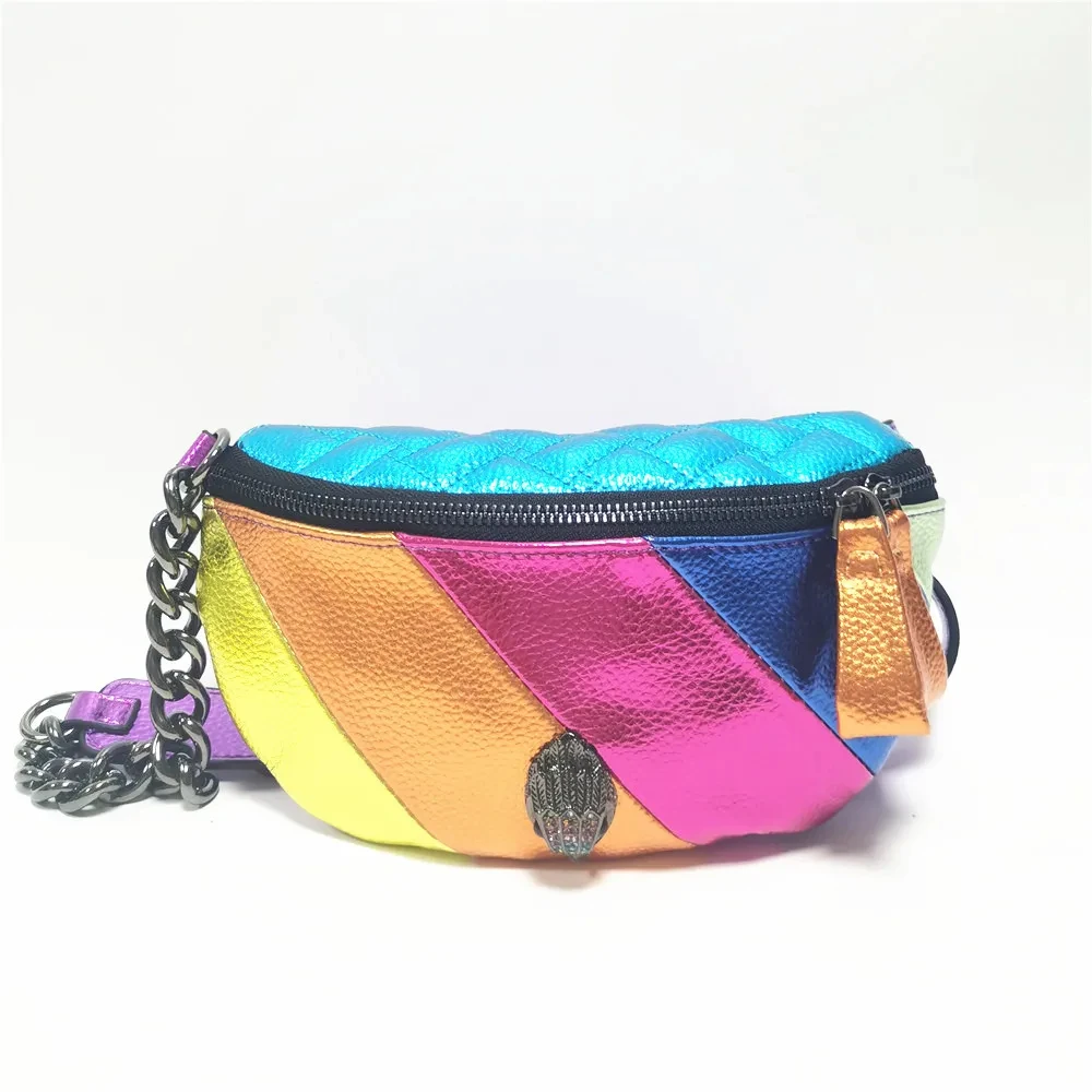 

New Arrival Summer Waist Packs Fashion Women Colorful Chest Bag Rainbow Eagle Head Purse Cross Bag