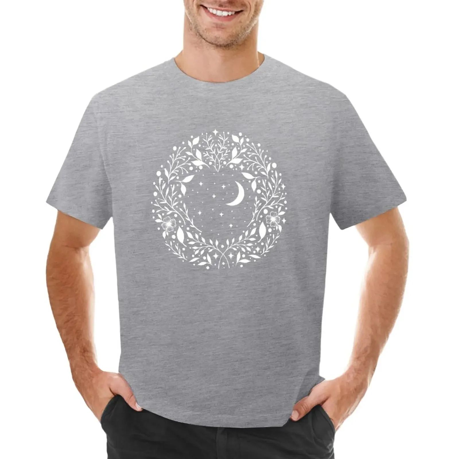 

Night Garden Circle T-Shirt tees korean fashion Blouse funny t shirts for men