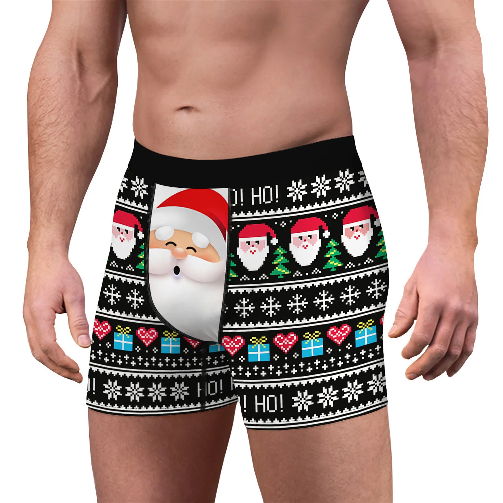 men and women belt braided stretchy canvas belt fashion christmas festival color woven elastic belt for men and women Mens Christmas Boxer Briefs Stretchy Breathable Boxershorts Fashion Santa Claus Printed Mid Waist Underpant Fit Underwear Shorts