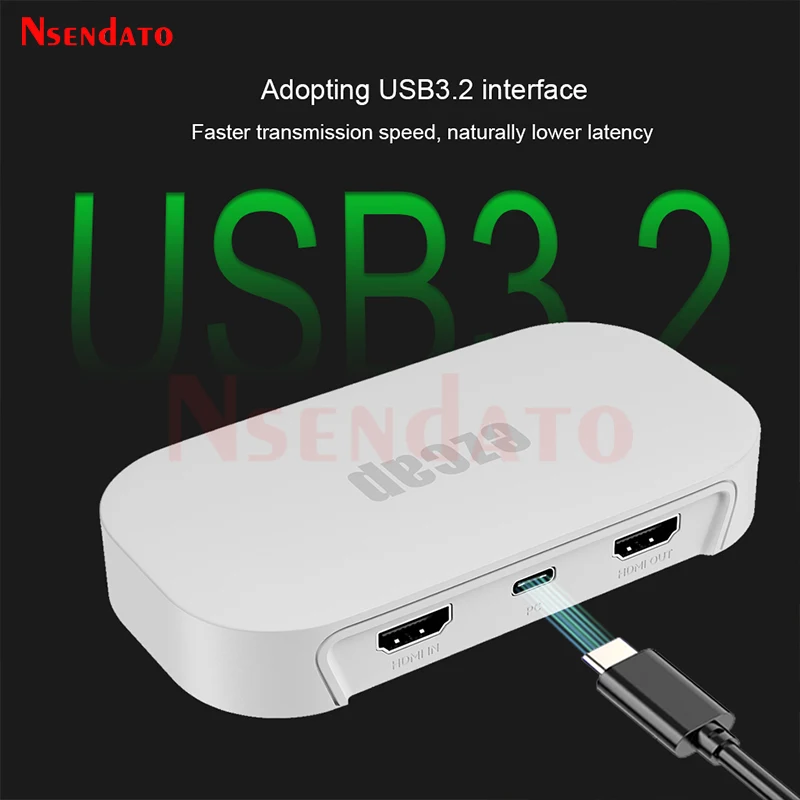 Ezcap382 GameLink Neo Pro 4K 60fps HDMI USB C HDR Game Video Capture Grabber Card Support VRR Pass-Through for Computer Xbox TV