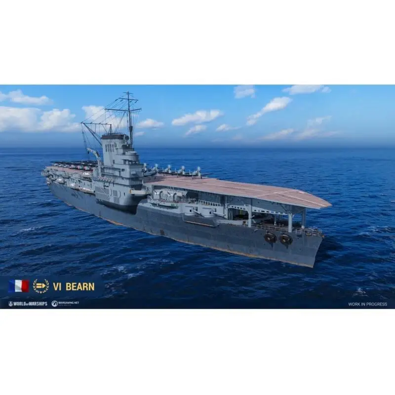 

1/700 Béarn French Special Premium Tier VI Aircraft Сarrier Model 3D Printed Assembled Toy Model Hobby Ship Warship Toy Hobby