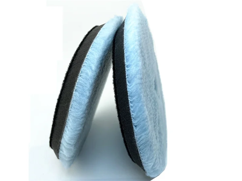 car wash water Lucullan 150mm Wool Polishing Sponge Kits High Density Lambs Woollen Cutting Buffing Pad For Car Polisher car polish