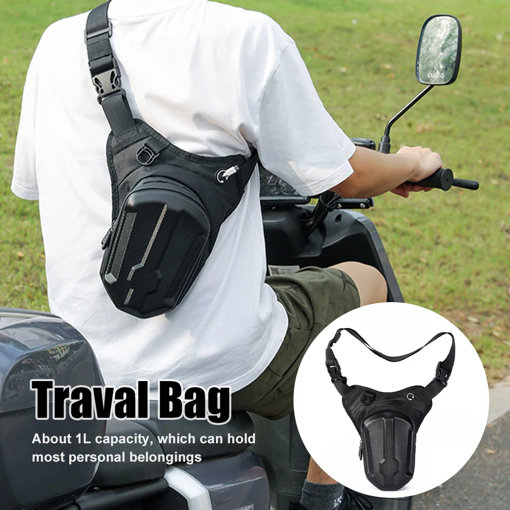 

Motorcycle Bag Waterproof Breathable Large Capacity Motorcycle Leg Bag Bicycle Luggage Outdoor Travel Cycling Hip Belt Bag