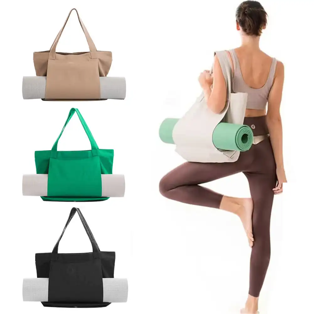 YogaMatStorageBagCollapsibleWashableCanvasShoulderPackage