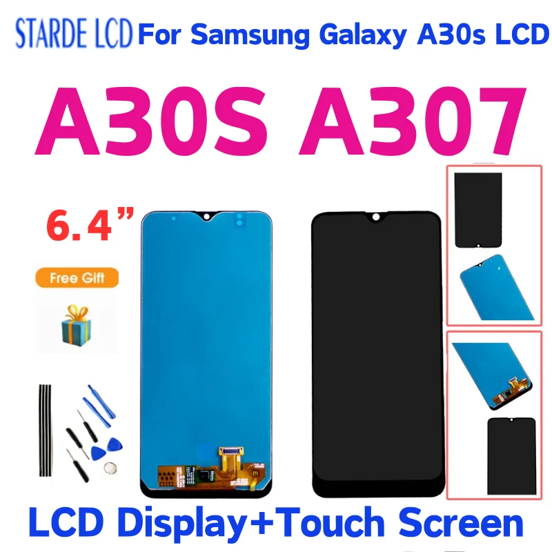 

6.4'' For Samsung Galaxy A30S LCD Display Touch Screen Digitizer Assembly For Samsung A307F A307FN A307G A307GN Replacement