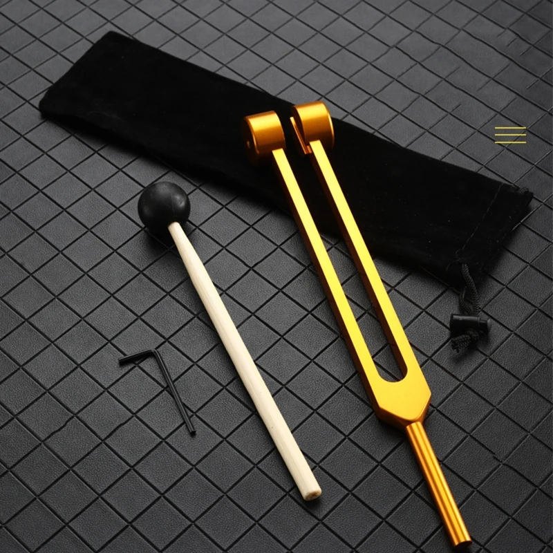 Portable Tuning Fork 64 Hz Aluminum Alloy Medical Non-Magnetic Tuning Fork for Healing DNA Healing  Sound Therapy 4