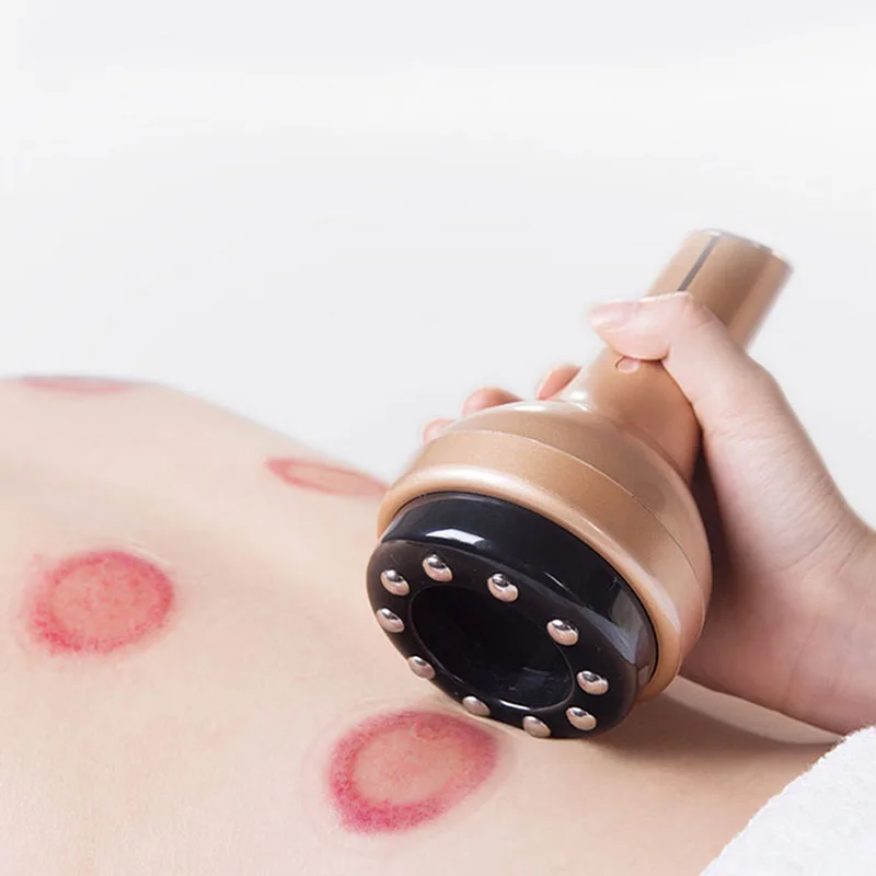 

LED Electric Vacuum Cupping Massage Microcurrent Heating Scraping Massageador Fat Burner Anti Cellulite Guasha Body Massager