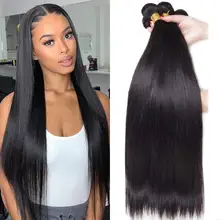 Mayfair Straight Human Hair Bundles 1/3/4 Pieces Natural Black Cheap Human Hair Extensions 8-30 Inch Vendors Wholesale Hair