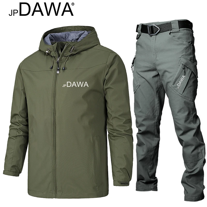 Fishing Clothes Jp Dawa Fishing Jacket Tactical Pants Spring/Summer Waterproof Sunscreen Outdoor Sports Cycling Hunting Set
