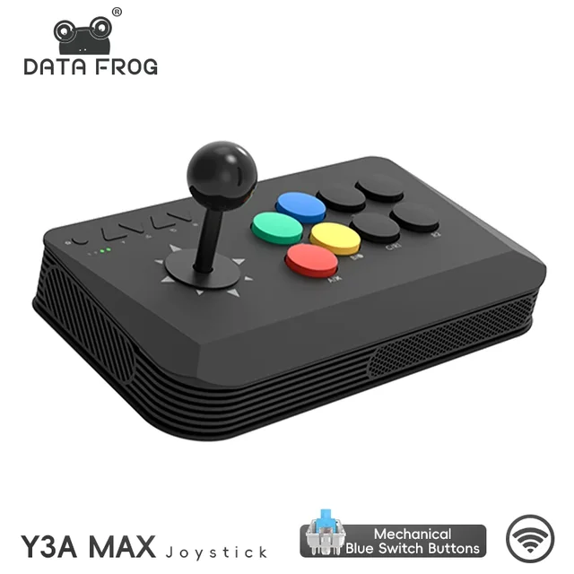 Data Frog Wireless Y3A Max Arcade Joystick Universal Fight Stick for PC TV Box Windows M8 Retro Fighting Games Controller