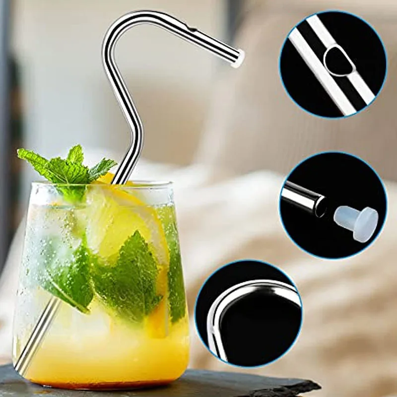 3pcs Reusable Wrinkle Resistant Straw, Curved Wrinkle Free Straw To Prevent  Wrinkles, Lateral Flute Straw