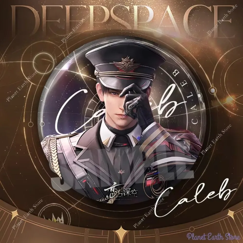 2026 New 75MM Love and Deepspace Sylus Rafayel Zayne Xavier Caleb Anime Flash Breeder Badge Emblem Brooch Cospaly Cartoon Gifts