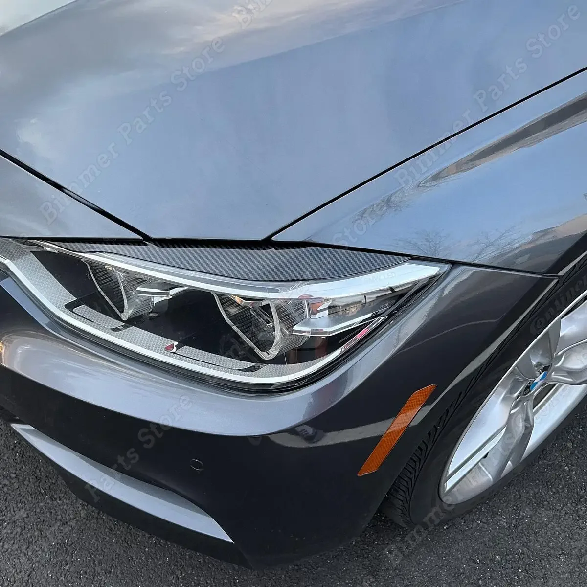 

ABS Gloss Car Styling Eyebrows Eyelids for BMW 3 Series F30 F31 F35 320i 328i 328d 335i etc 2011-2019 Car Headlight Accessories