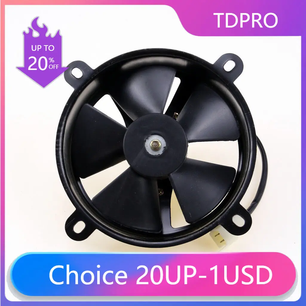

TDPRO 12V 6 inch Thermo Radiator COOLING FAN Fan Pit Trial Dirt Bike ATV Quad Buggy