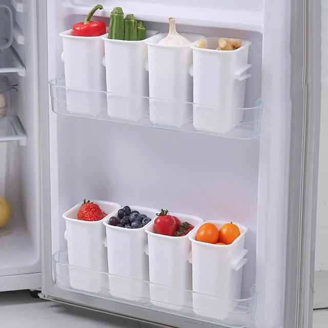 Refrigerator Organizer Side Door Clear Storage Boxs Food Fresh Fridge  Organizer for Pantry Organization Kitchen Storage Boxs - AliExpress