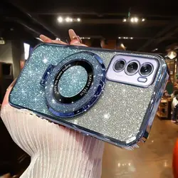 OPPO Reno 12 Pro Custodia Protettiva con Anello Magnetico Scintillante