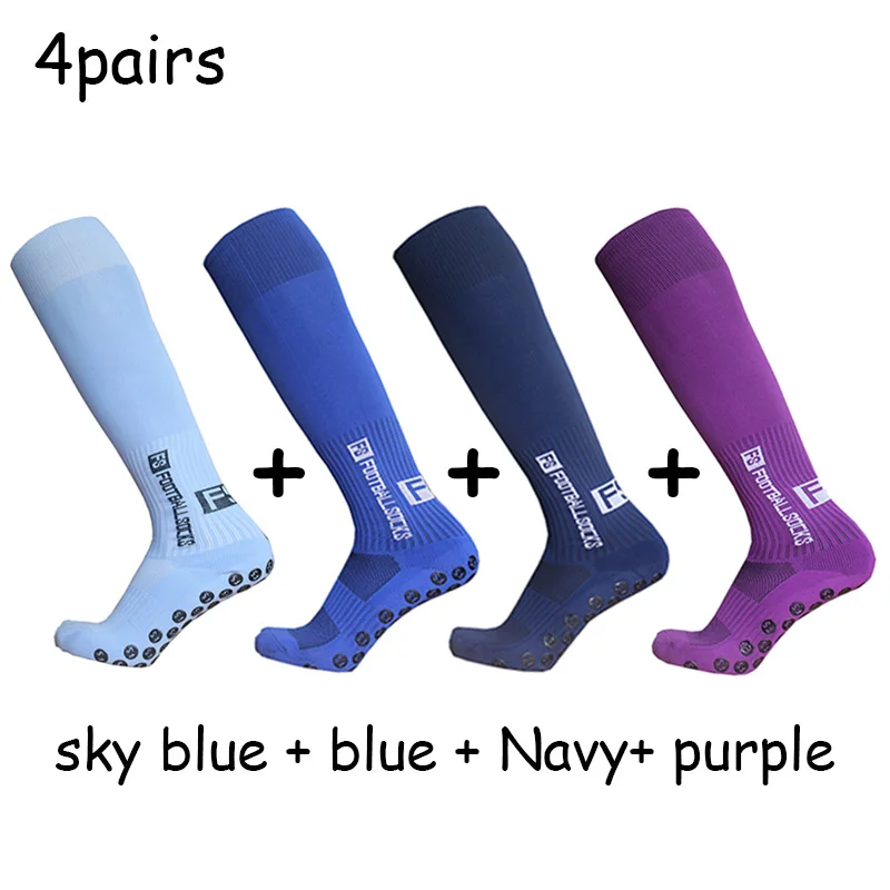 Long FS Football Socks Non-slip Silicone Sole Compression and Breathable Professional Football Socks