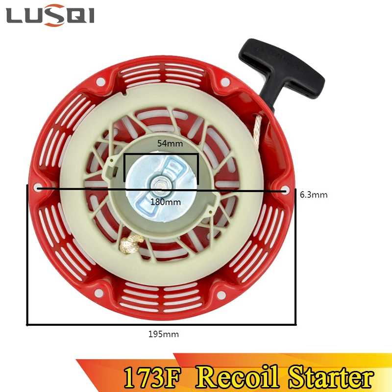 LUSQI 173F Recoil Starter For Honda GX240 GX270 8HP 9HP 177F  Gasoline Engine Generator Spare Parts