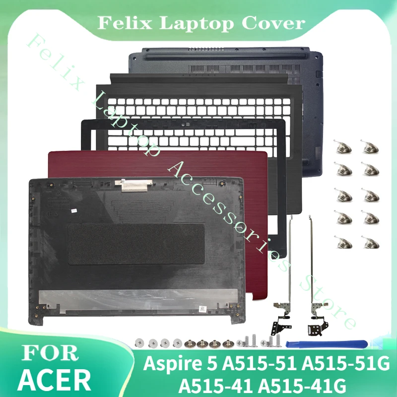 Couvercle Arrière écran Acer Aspire A515-53/G – Pièce Originale Noire, Référence 60.H6KN1.002