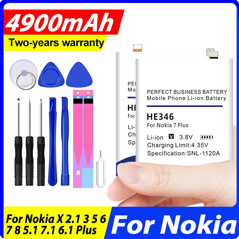 Аккумулятор DaDaXiong, для Nokia X, 2,1, 3, 5, 6, 7, 8, 5,1, 7,1 Plus, набор