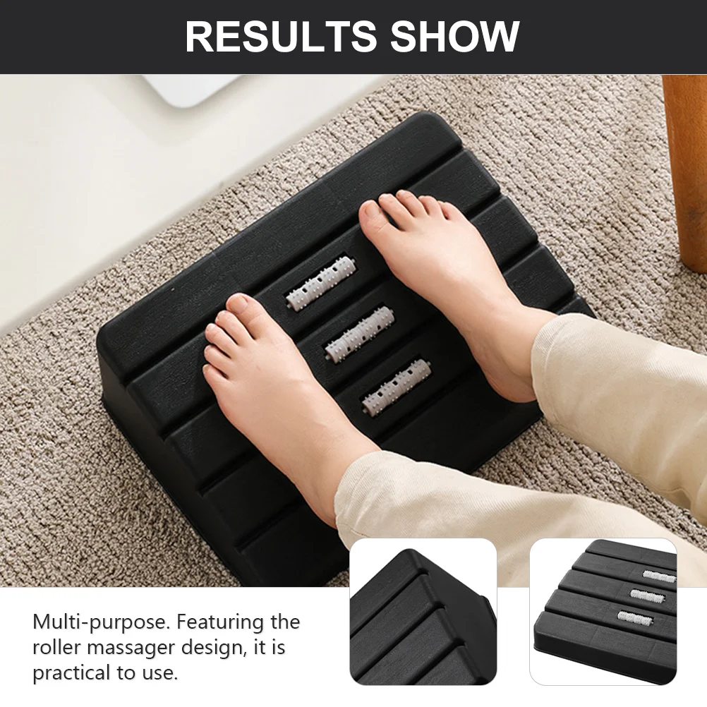 

Footstool Feet Massager Home Roller Footrest Desk Scroll Wheel Office Under Pp Ergonomic Stools