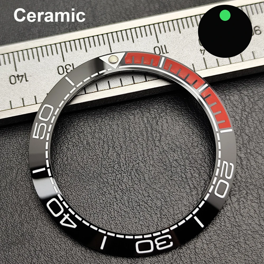 Enhanced Sloped Ceramic Aluminum Watch Bezel Ring Replacement