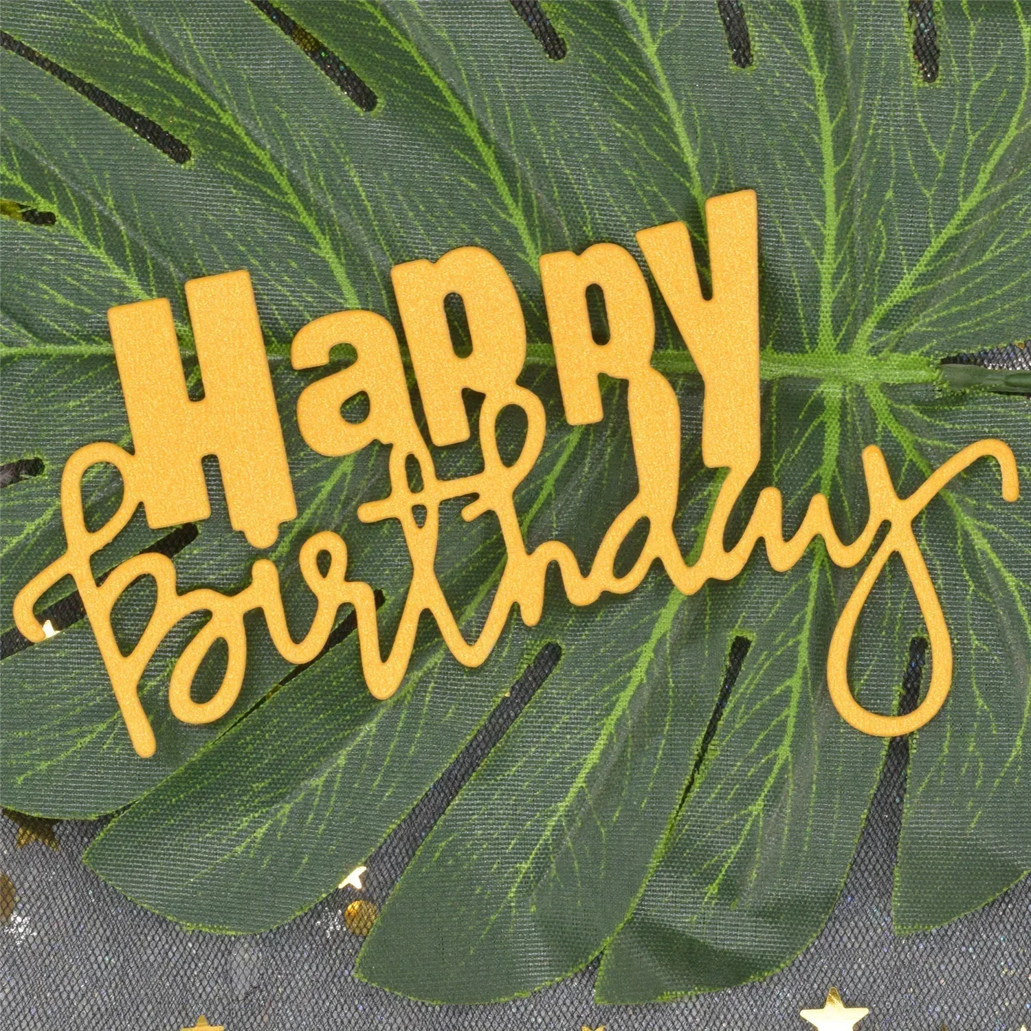 생일 축하 절단 다이 스텐실, DIY 배경 스크랩북 공예 제작
