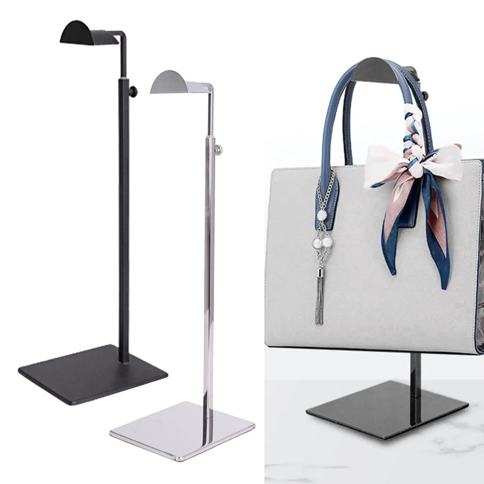 Source Metal Handbag Rack Display Single Side Adjustable Handbag Display  Stand Purse Display Rack on m.