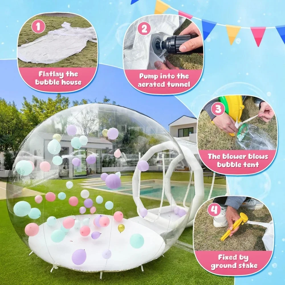 3M Inflatable Transparent Bubble Tent 3