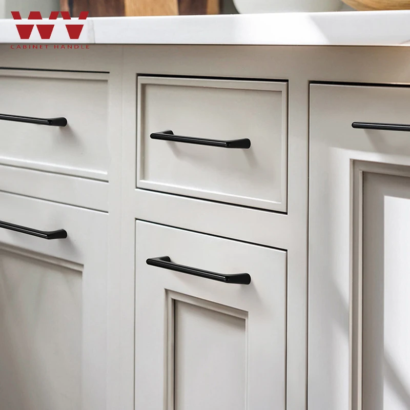 WV Modern Minimalist Pulls Cupboard Dressers Brass Gold Cabinet Door Handles Closet Drawer Knobs Kitchen Furniture Hardware furniture handles