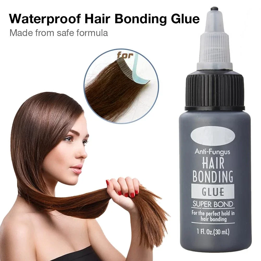 Professional Hair Bonding Glue Waterproof Black Hair Weaving Bond Strong  Hold Adhesive Anti-fungus Super Bond for Hair Extension