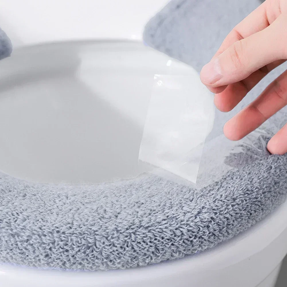 Bathroom Toilet Seat Thickened Toilet Washable Soft Warmer Mat Cover Pad Closestool Mat Seat Case Lid Accessories toilet seat cover toilet seat accessories